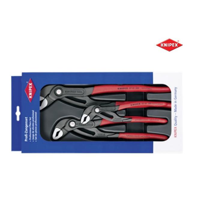 Kliešte sada 3ks chrómovaná hlava Knipex 00 20 09 V02