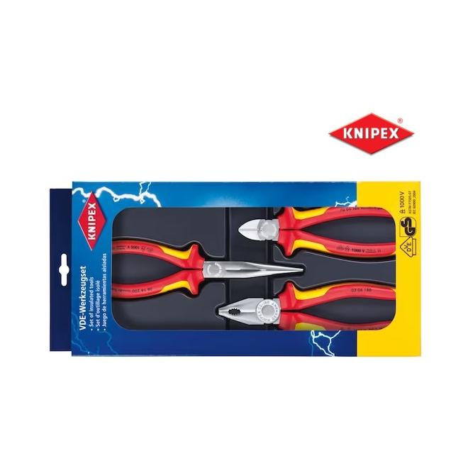 Kliešte sada 3ks VDE KNIPEX 00 20 12