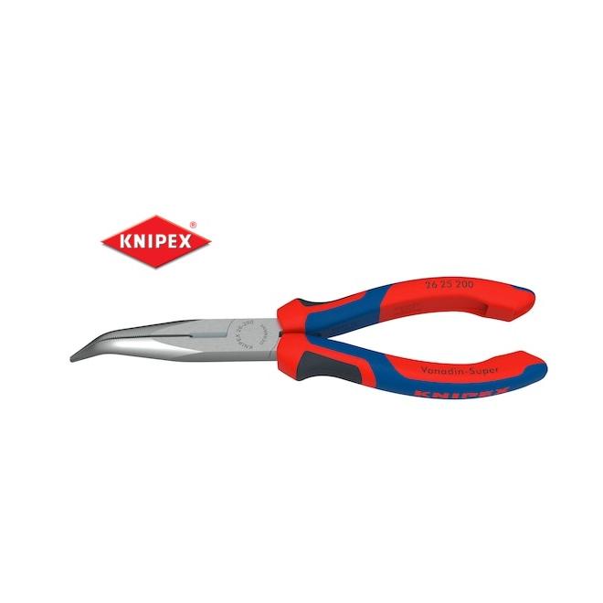 Kliešte 200 mm ohnuté úzka čeľusť KNIPEX 26 25 200