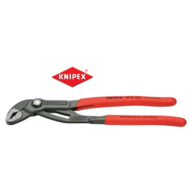 Kliešte 180 mm x š.36 mm inštalatérske Cobra KNIPEX 87 01 180