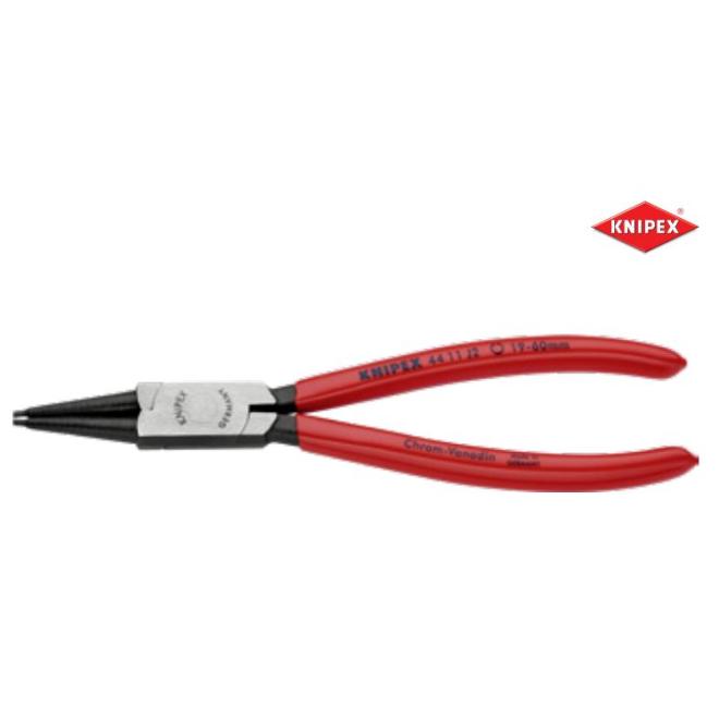 Kliešte 180 rovné pre poistné krúžky 19-60 mm vnútorné  DIN5256 KNIPEX 44 11 J2