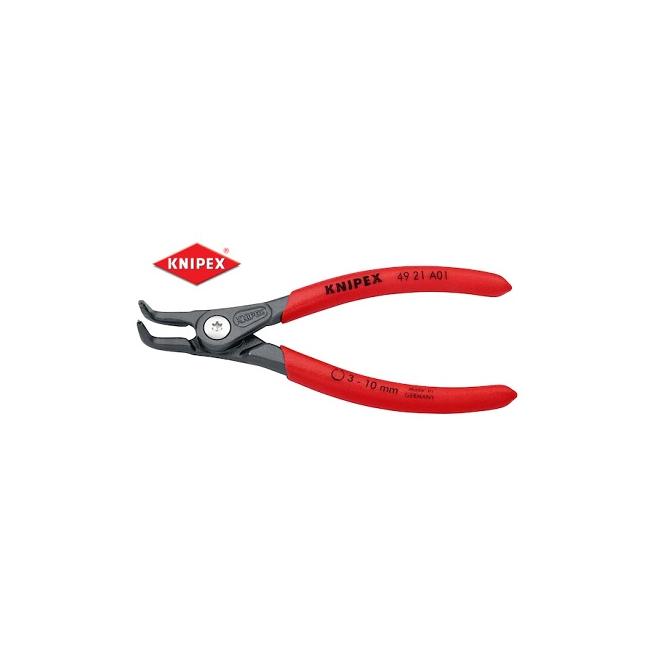 Kliešte 210 zahnuté pre poistné krúžky 40-100 mm vonkajšie A31 DIN 5254 KNIPEX