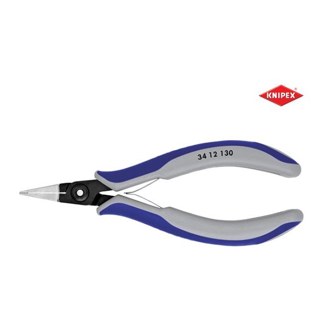 Kliešte 135 mm štikacie bočné ploché na elektroniku Knipex 34 12 130