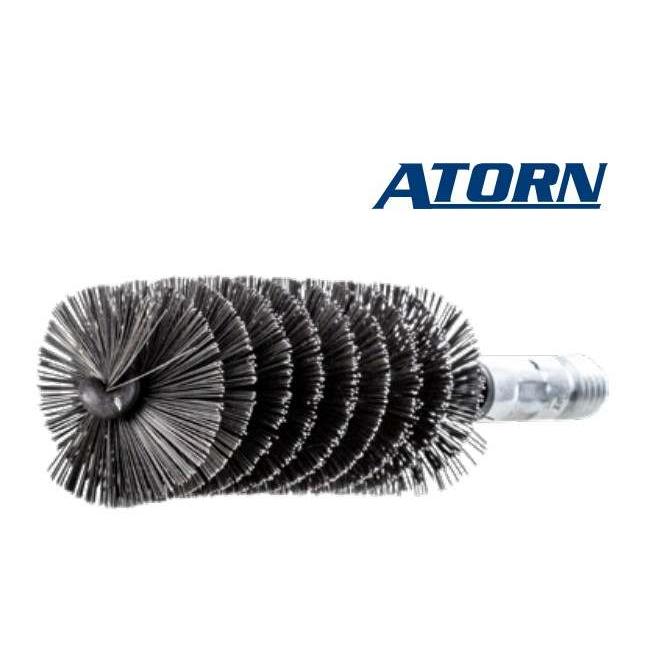 Kartáč D22 L150 1/2" valcový špirálový oceľový hladký drôt ATORN