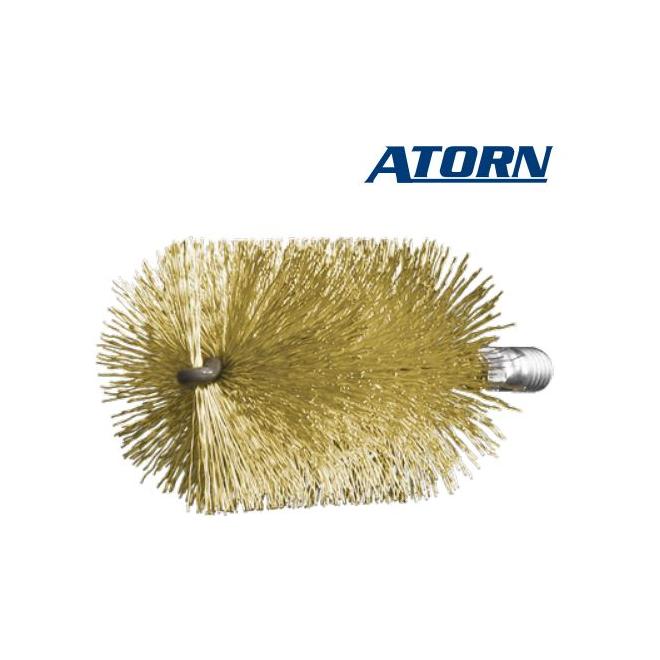 Kartáč D30 L160 1/2" valcový lisovaný mosadzný drôt  ATORN