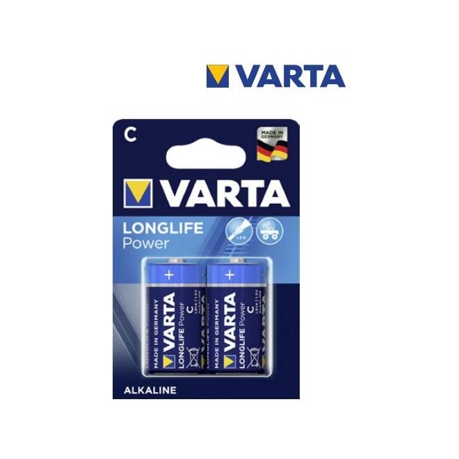 Batéria alkalická typ 1,5V/DC 2ks AlMn Mono D VARTA LONGLIFE POWER