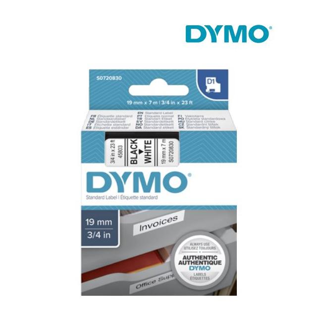 Páska 19 mm x 7 m D1 biela štítkovacia polyester (PES) DYMO