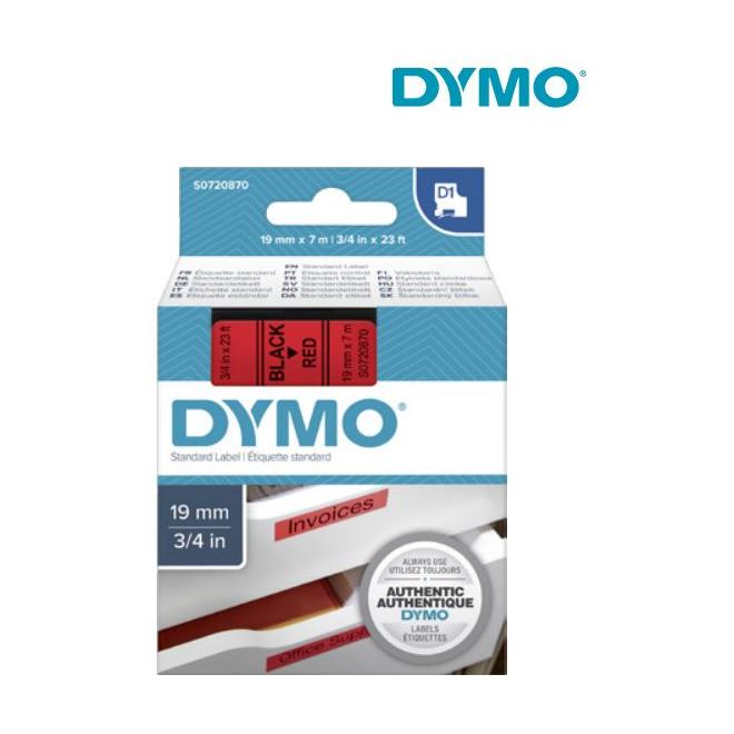 Páska 19 mm x 7 m D1 červená štítkovacia polyester (PES) DYMO