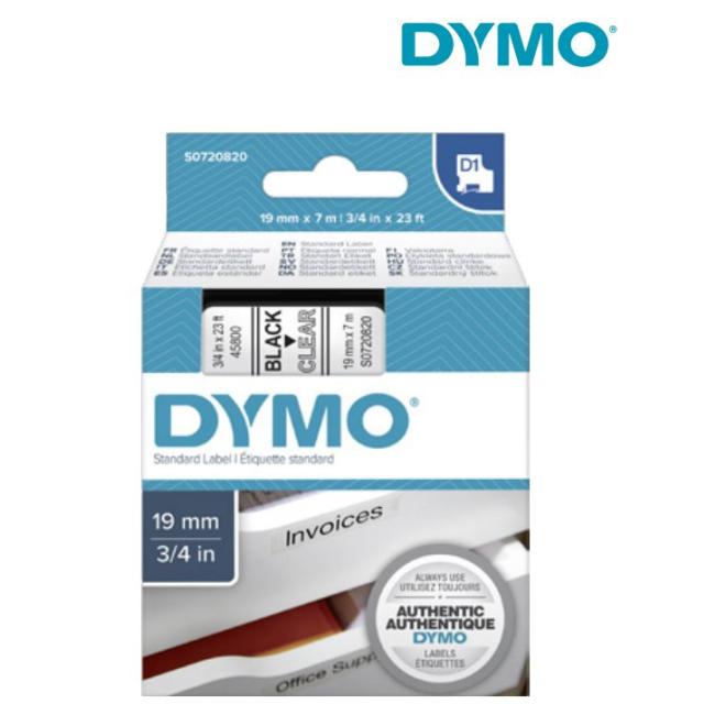 Páska 19 mm x 7 m D1 priesvitná štítkovacia polyester (PES) DYMO