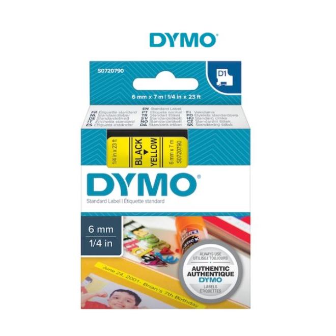 Páska 6 mm x 7 m D1 žltá štítkovacia polyester (PES) DYMO