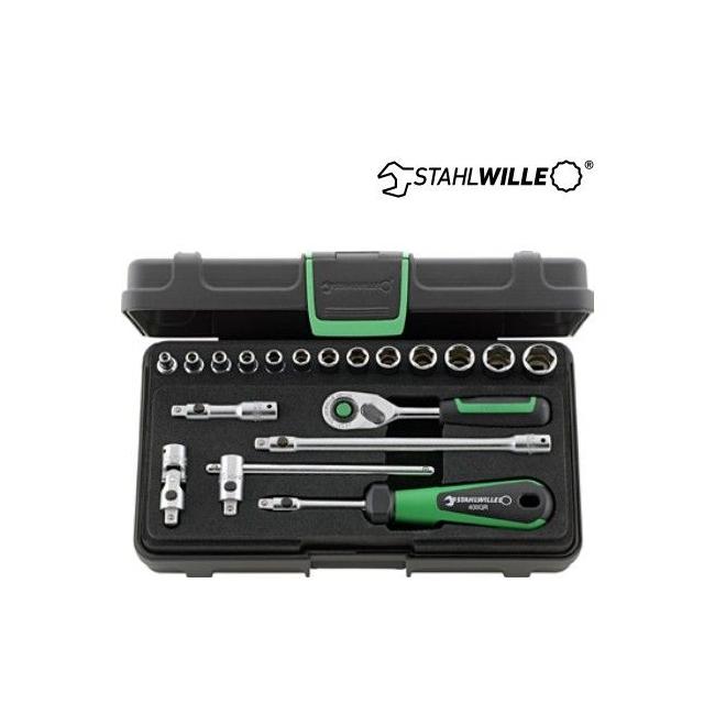 Adaptér bit 1/4" sada 19 ks v kufríku 6-hran STAHLWILLE