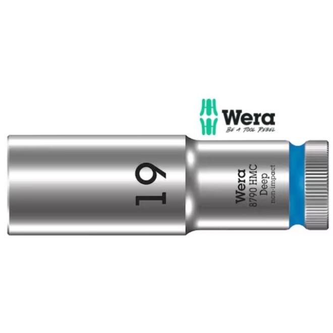 Hlavica 1/2" 19 mm DIN 3124 6-hran dlhá GOLA WERA