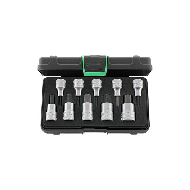 Sada bitov 1/2",10 ks,4-19mm,vnútorný šesťhran, STAHLWILLE