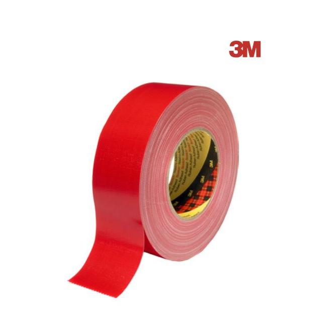 Páska lepiaca textilná 50x0,26mm 50m červená Prémium 3M 389