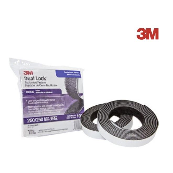 Páska 3000x25,4x5,7 mm čierna na suchý zips 3M TB 3540 Dual Lock