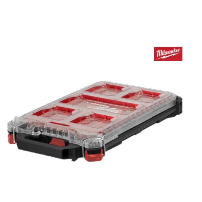 Organizér 380x65x250 tenký kompaktný s krabičkami IP65 PACKOUT MILWAUKEE