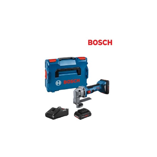 AKU nožnice na plech GSC 18V-16E, 2x 18V 4,0Ah batéria, 1x nabíjačka BOSCH
