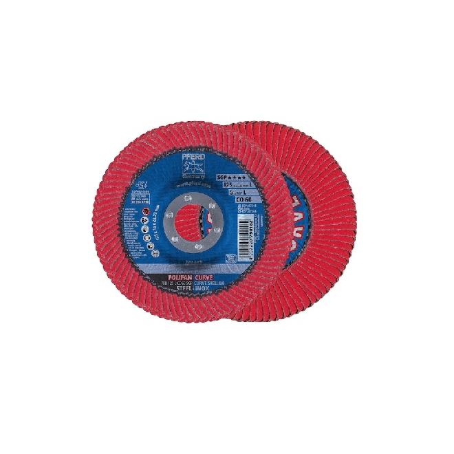 Lamelový kotúč 125 x 22,23 šikmý Z60 zirkónkorund PFERD