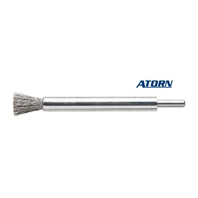 Kartáč D10 x 20 x 6 0,3 mm nerezový drôtený zvlnený ATORN