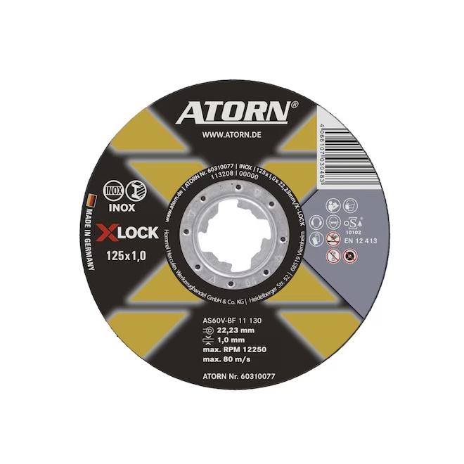 Rezný kotúč 125x1x22,23 mm X-LOCK ATORN