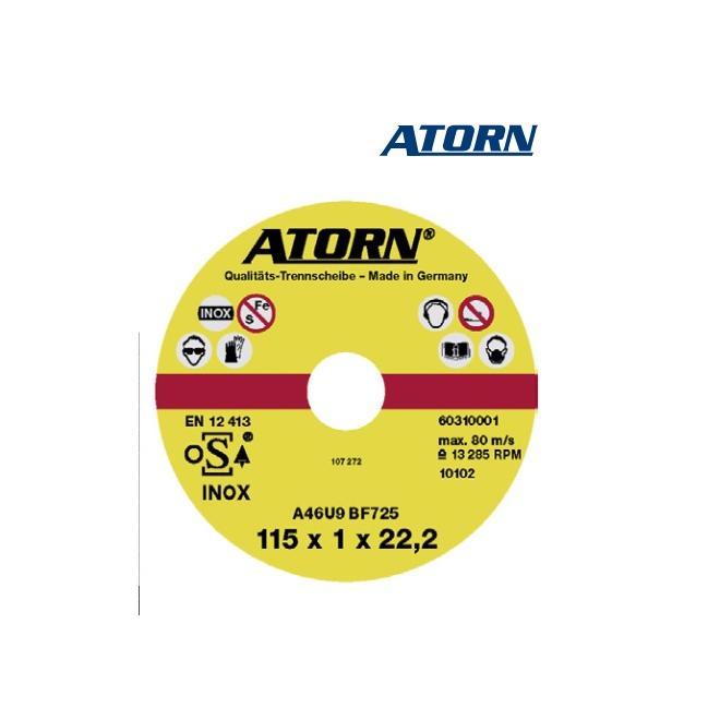 Rezný kotúč 180x1,5x22,23 mm A46U9 na nerez oceľ INOX ATORN