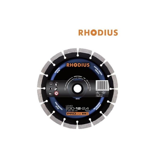 Rezný kotúč diamantový 230x12x2,4x22,23 mm Rhodius