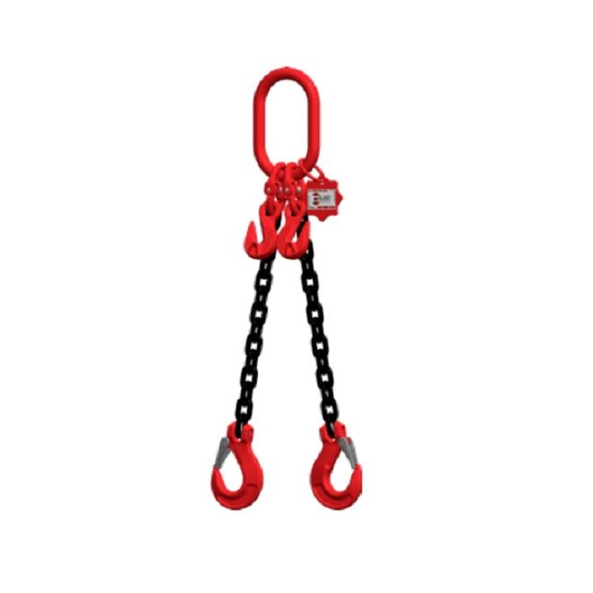 Reťaz viazacia 2 pramene nosnosť 1600/1120 kg 1 m EN 818-2