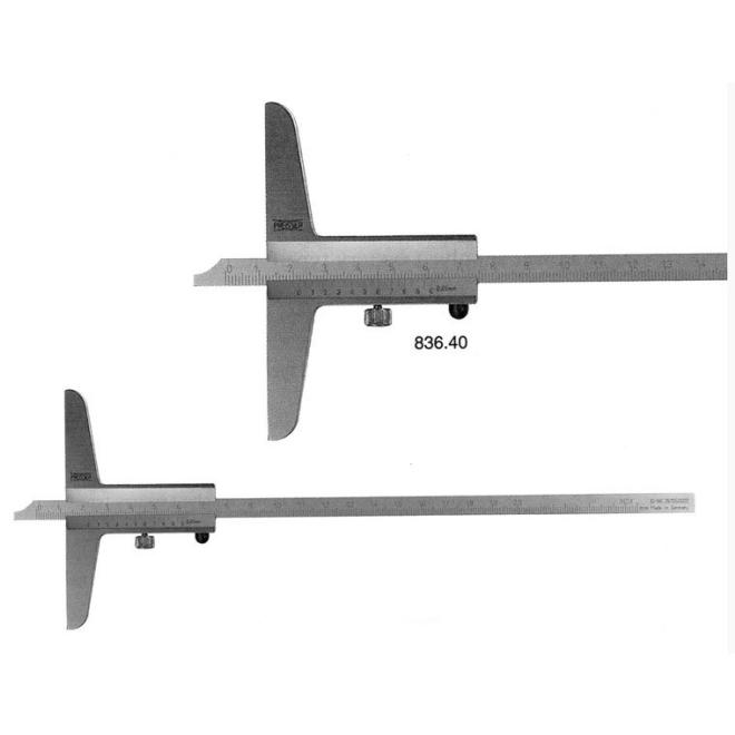 Hĺbkomer 0-800/0,05 mm analógový nerez DIN 862 Schut
