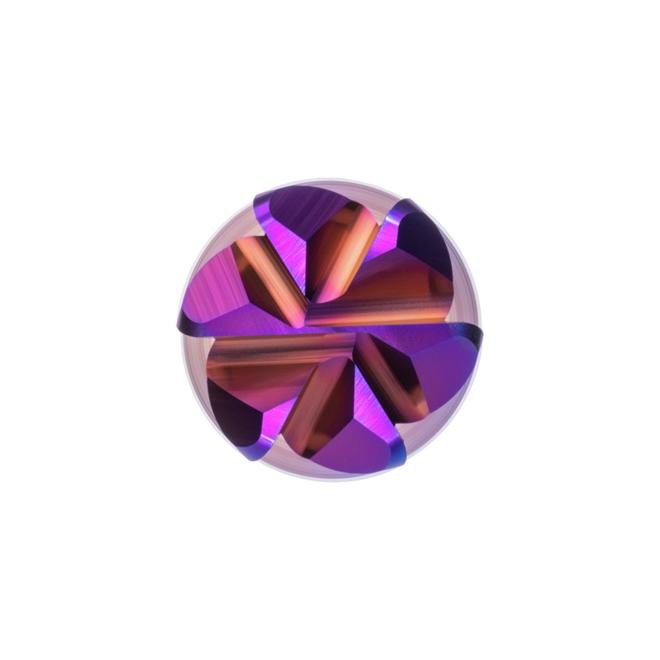 Fréza D6 tvrdokovová viaczubová SC TiAISiN 6x18x65mm polomer hrany 0,1mm ATORN