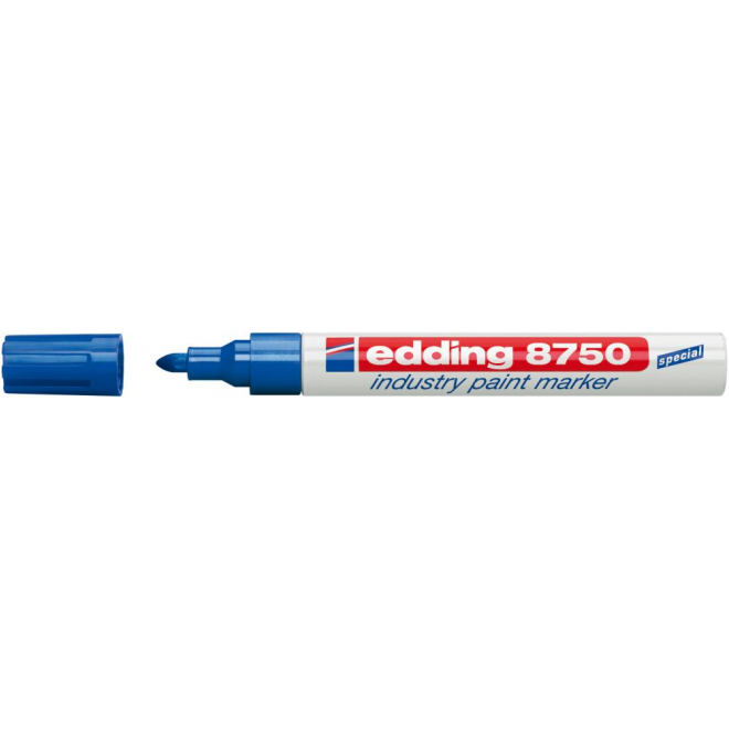 Popisovač - fixka modrá Edding typ 8750 s guľatým hrotom