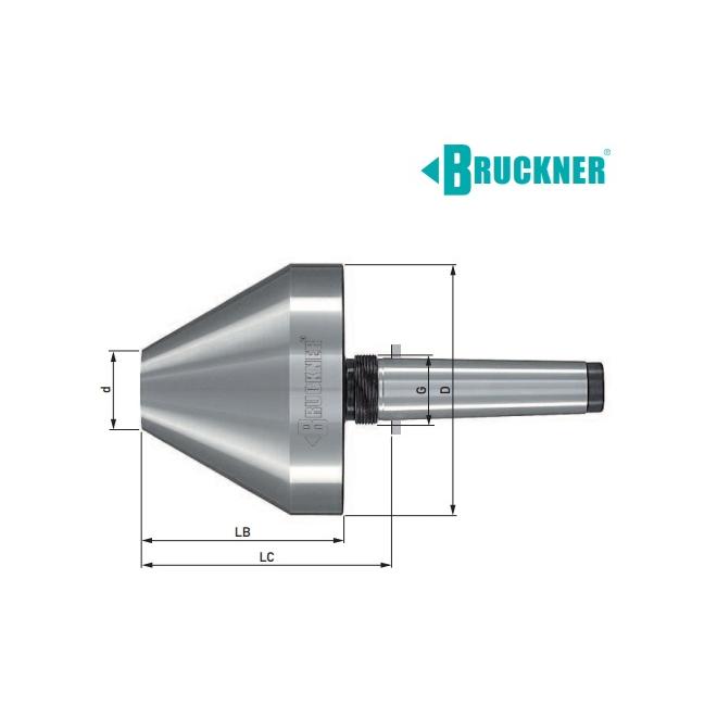 Hrot 60° otočný MK4 D200 typ ZA s maticou hádzanie do 0,007 Bruckner