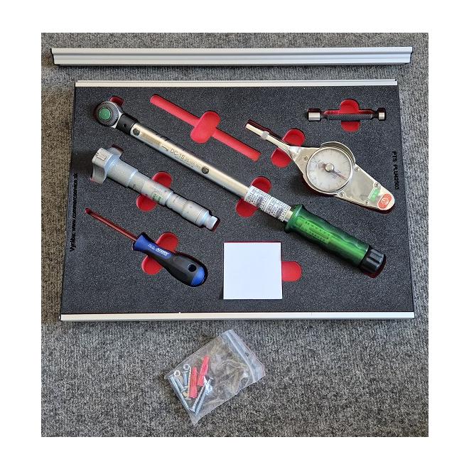 DEMO: CLIP-O-FLEX 43 x 33 cm s lištou + Organizér penový
