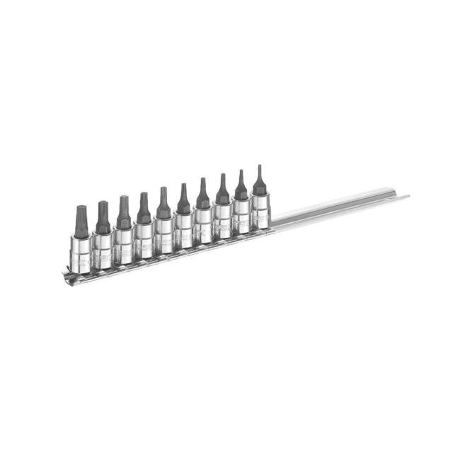 Hlavica 1/4" TORX zástrčná na lište 10 dielna sada E030703 Tona Expert