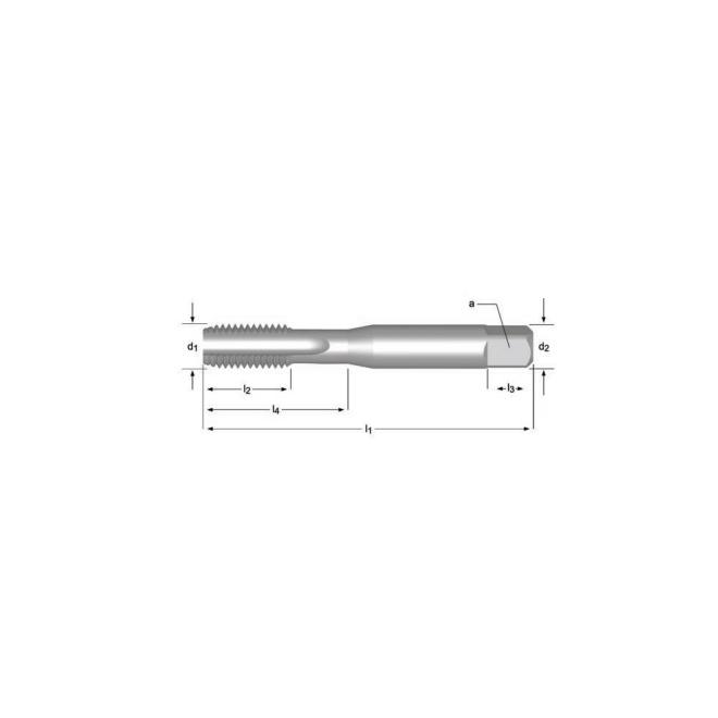 Závitník MF15x1.5 6H HSS strojný priama drážka ISO 529