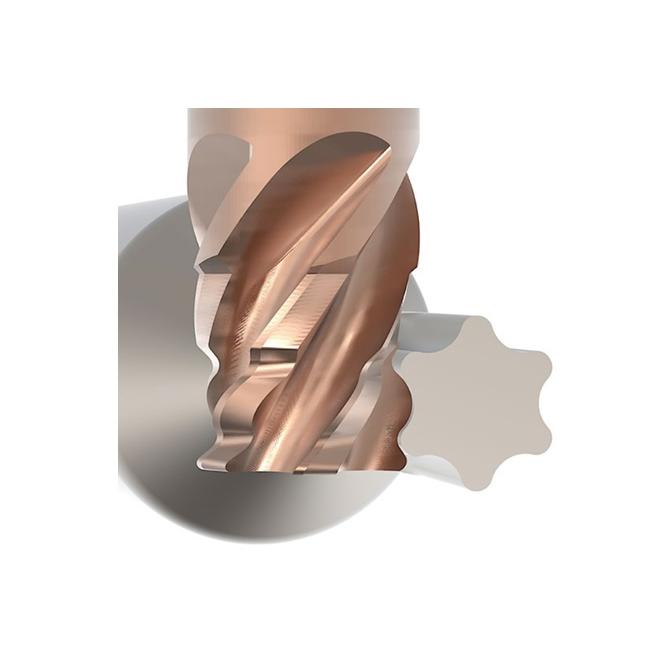 Fréza Torx 25 (TX25) pre výrobu torx tvaru ISO 10664 tvrdokov povlak TiSiN