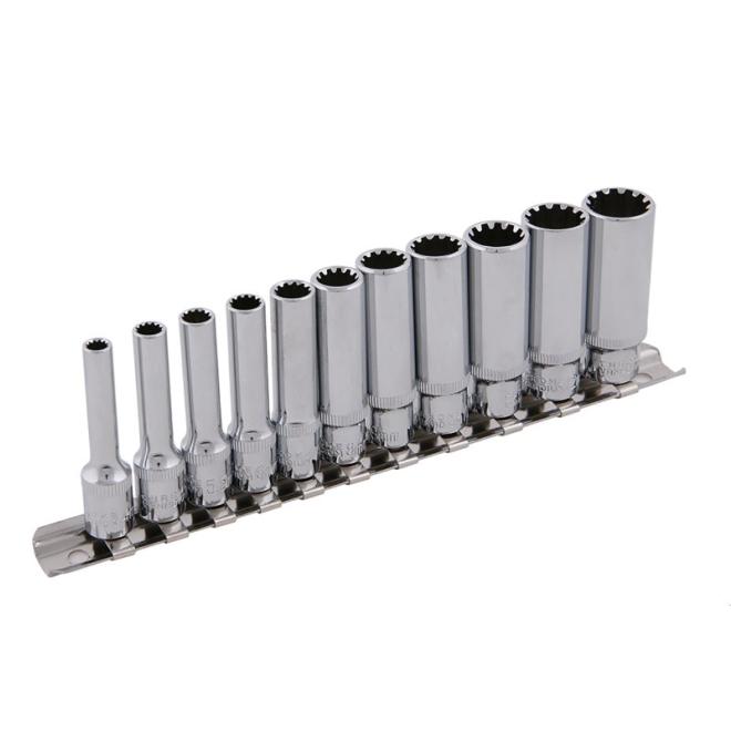 Sada hlavic DRIVELOCK CrV 12ks 1/4" (4-13mm)