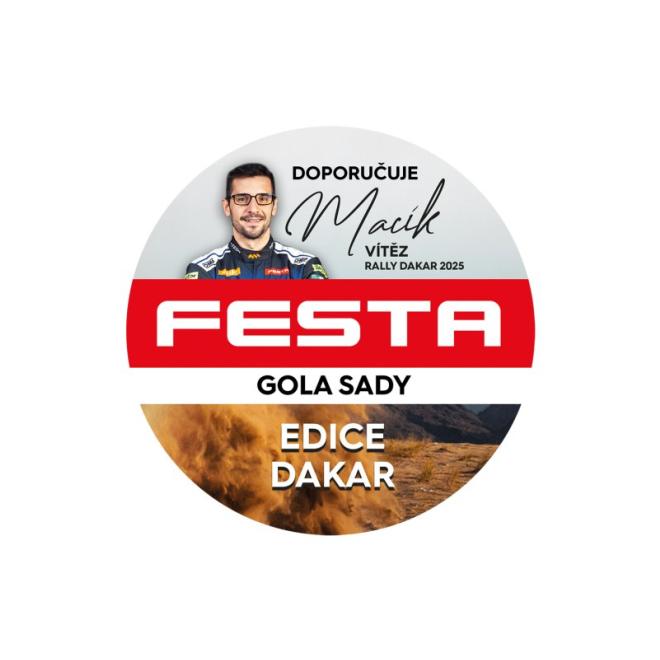 Reklamní poutač na regál (wobbler) Dakar CZ