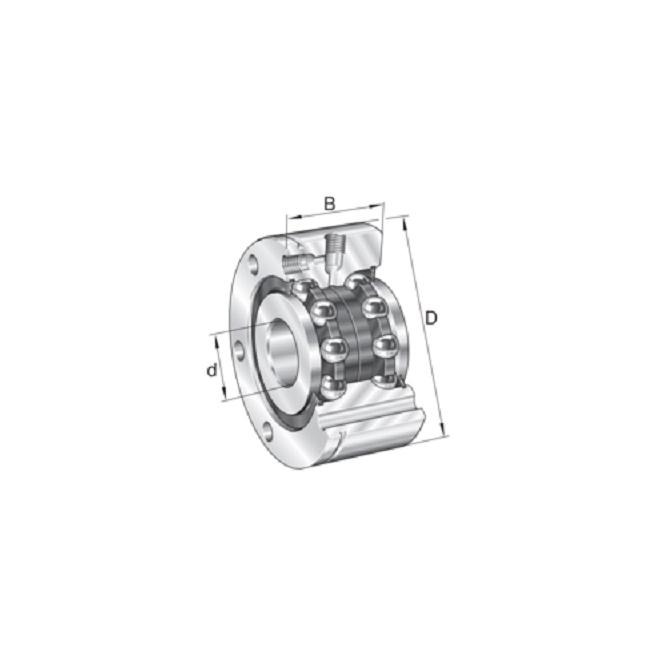 ZKLF 1255-2RS (BSF1255 DDUHP2B) NSK axialne guľkové ložisko
