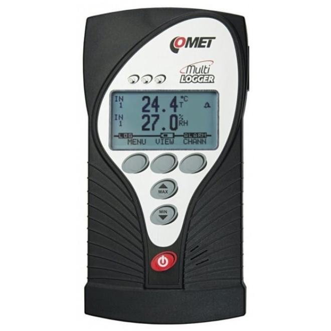 Prenosný Multilogger univerzálny datalogger 4 vstupy MiniDIN COMET