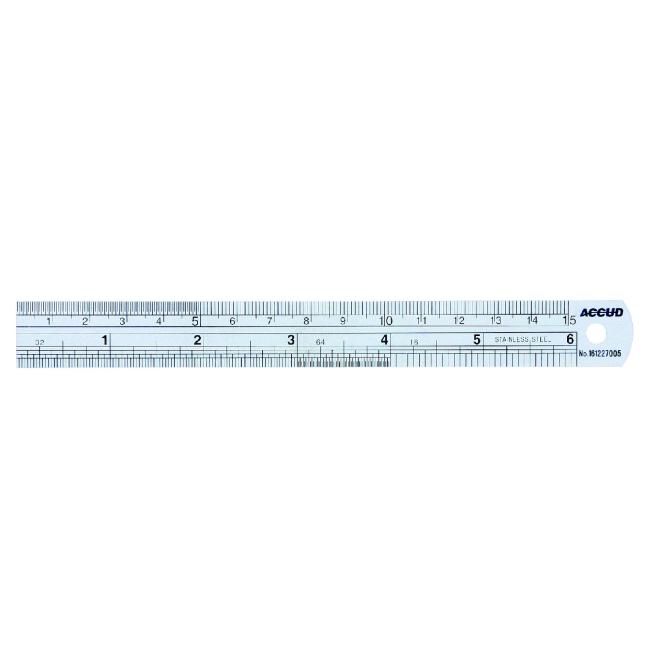 Pravítko 150 mm/6" oceľ presnosť 0,18mm ACCUD
