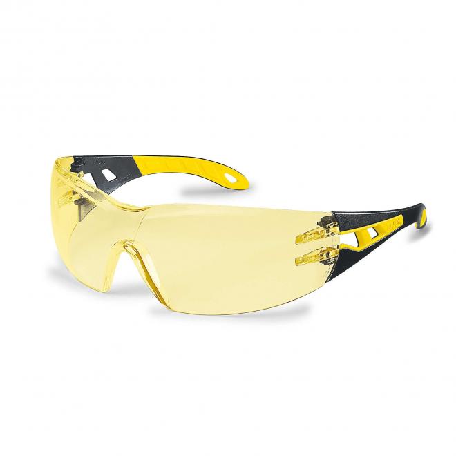 Okuliare UVEX Pheos žltý zorník ochranné pracovné