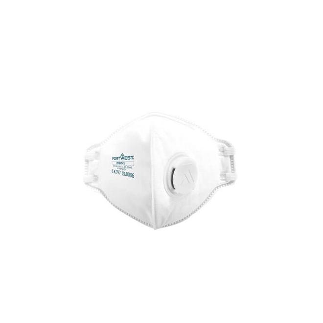 Respirátor FFP3 skladací Dolomit respirátor s ventilom biely EN 149 20 ks