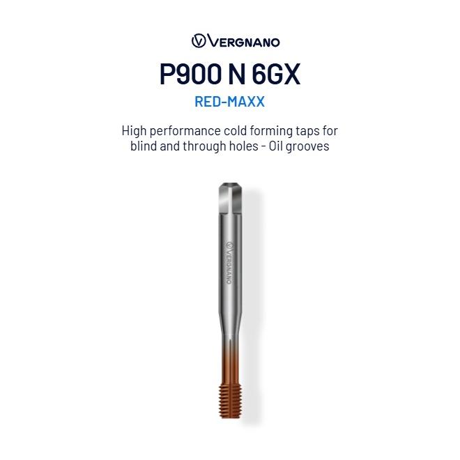 Závitník M6x1 P900 N 6GX HSSZ strojný tvárniaci RED-MAXX Vergnano
