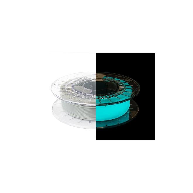 Filament Struna PET-G D1,75 / 0,5kg Blue (Glow in the Dark)