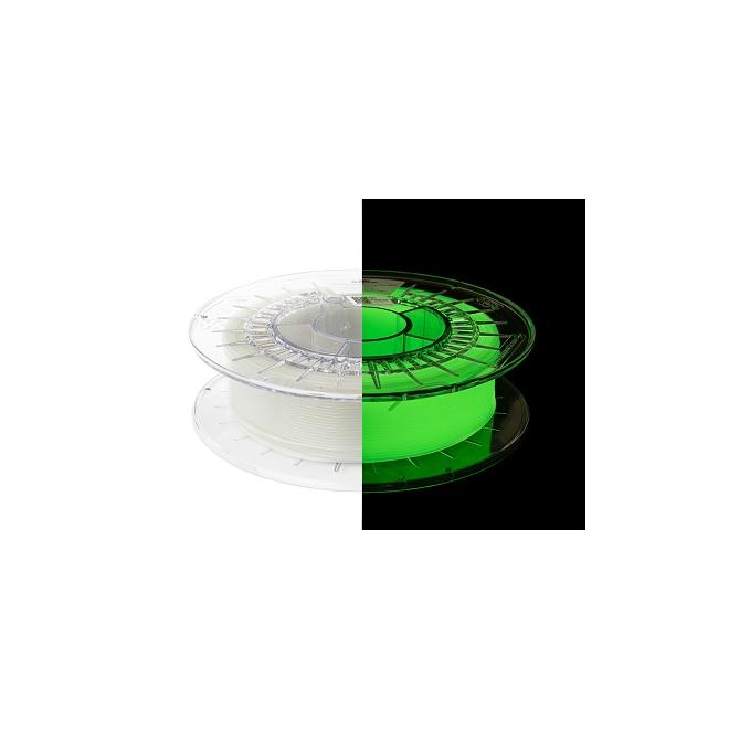 Filament Struna PET-G D1,75 / 0,5kg Yellow-Green (Glow in the Dark)