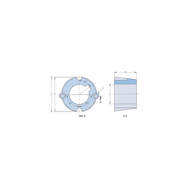 PHF TB2012x38 mm SKF zverné púzdro (Taper lock)