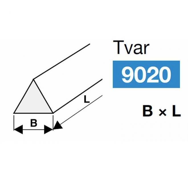 Brúsny pilník T9020 10x100 89A MITTEL trojuholníkový Tyrolit