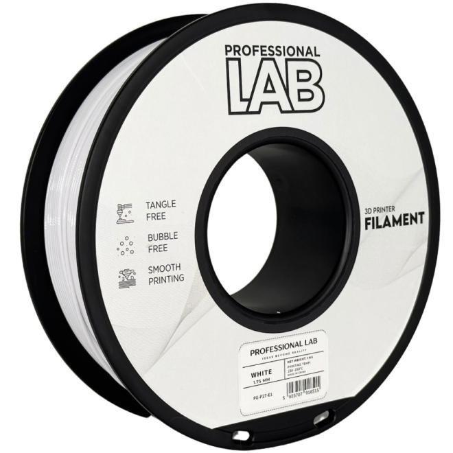 Filament Struna PET-G D1,75 / 1kg WHITE Professional Lab