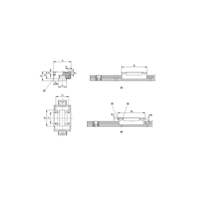 R0442-294-00 /0442-213-01/ BOSCH Rexroth STAR mini lineárne ložisko