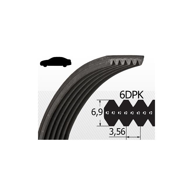 Klinový remeň 6DPK 1195 drážkový OPTIBELT
